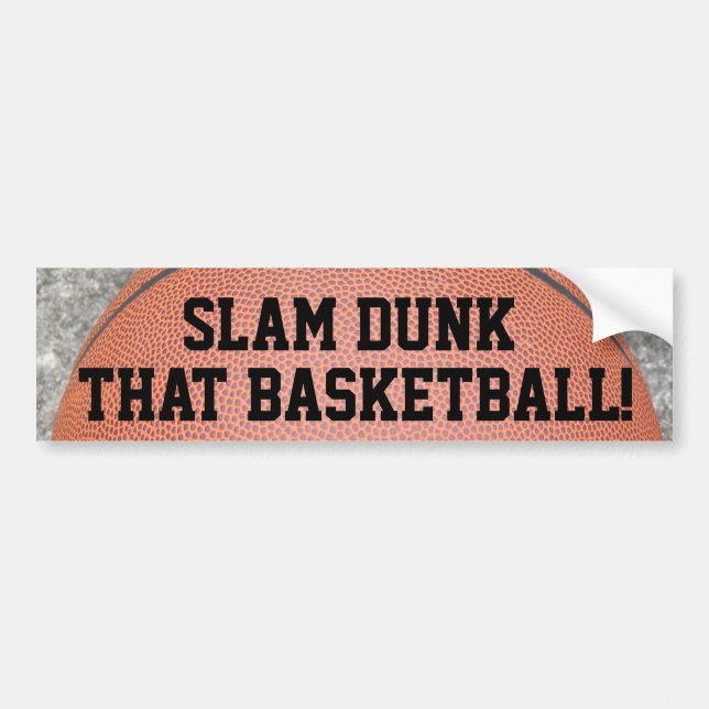 Slam Dunk, dass Basketball Spaß Autoaufkleber (Vorne)