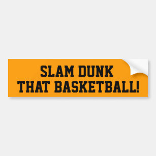 Slam Dunk, der Basketball-Autoaufkleber Autoaufkleber