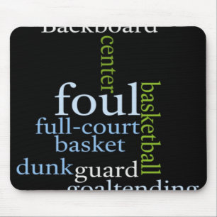 Slam Dunk der Wörter: Basketball-Spiel der Champio Mousepad