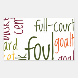 Slam Dunk Dreams: Basketball - Spiel der Champions Rechteckiger Aufkleber