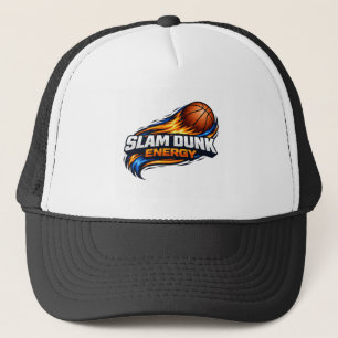 Slam Dunk Energy Basketball Mütze   Kräftiges Oran