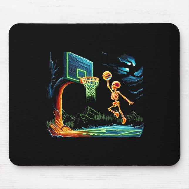 Slam Dunk Hoop Basketball Halloween Men Boys Fans Mousepad (Vorne)