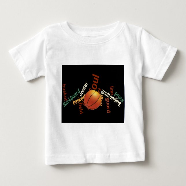 Slam Dunk of Vocabulary: Basketball Spiel der Cham Baby T-shirt (Vorderseite)