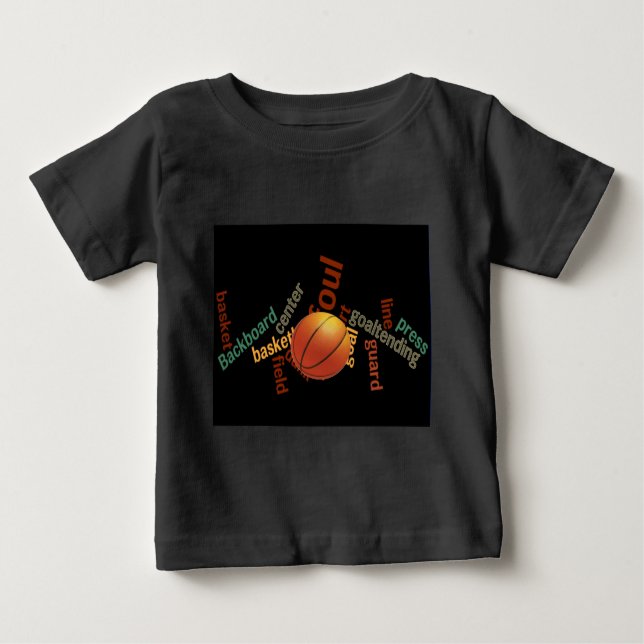 Slam Dunk of Vocabulary: Basketball Spiel der Cham Baby T-shirt (Vorderseite)