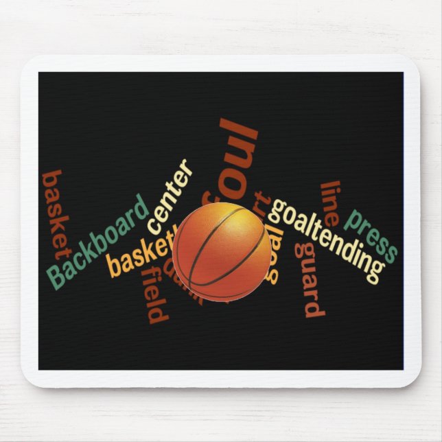 Slam Dunk of Vocabulary: Basketball Spiel der Cham Mousepad (Vorne)