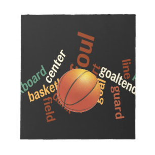 Slam Dunk of Vocabulary: Basketball Spiel der Cham Notizblock