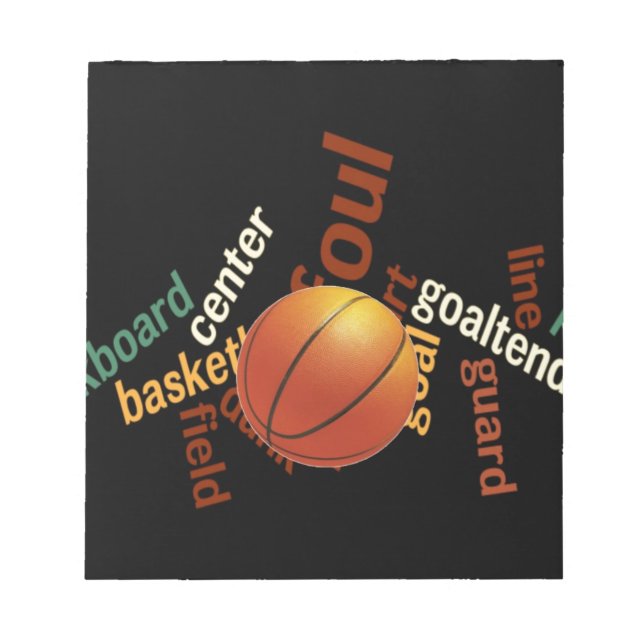 Slam Dunk of Vocabulary: Basketball Spiel der Cham Notizblock (Vorderseite)