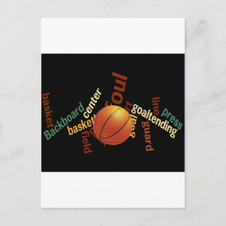 Slam Dunk of Vocabulary: Basketball Spiel der Cham Postkarte