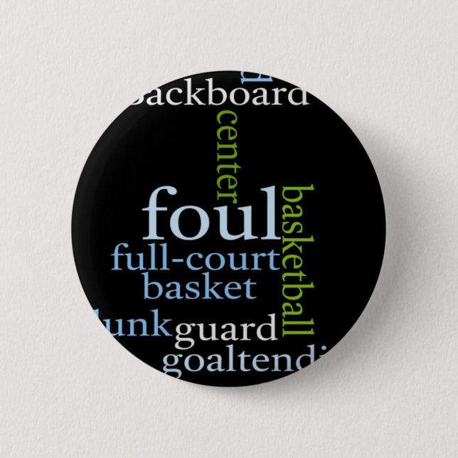 Slam Dunk of Words: Basketballspiel der Champions Button (Vorderseite)