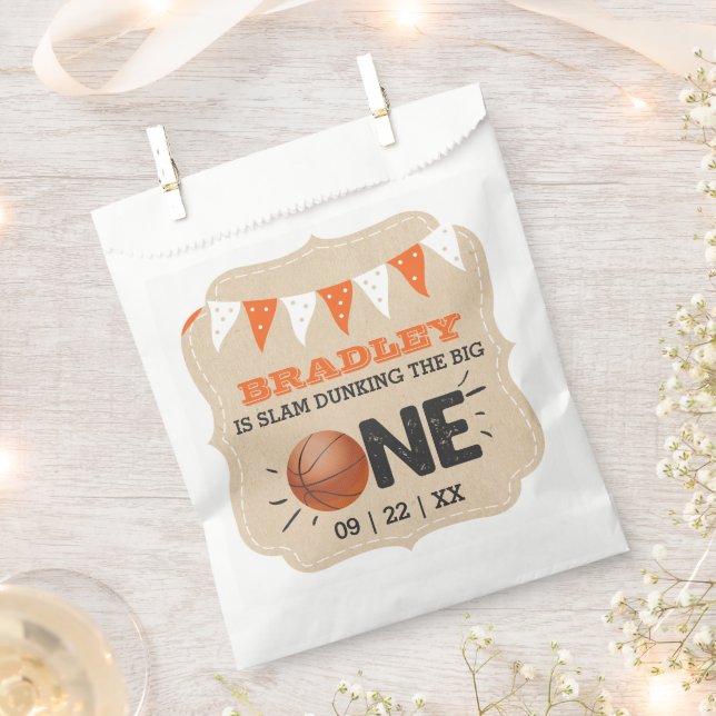 Slam Dunkelheit des Großen | Basketball 1. Geburts Geschenktütchen (Ausgeschnitten)