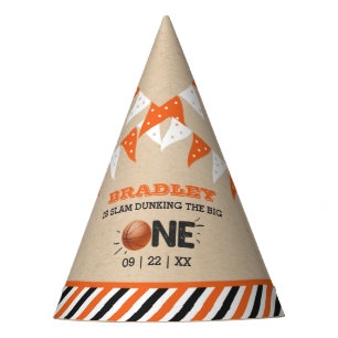 Slam Dunkelheit des Großen Basketball 1. Geburts Partyhütchen