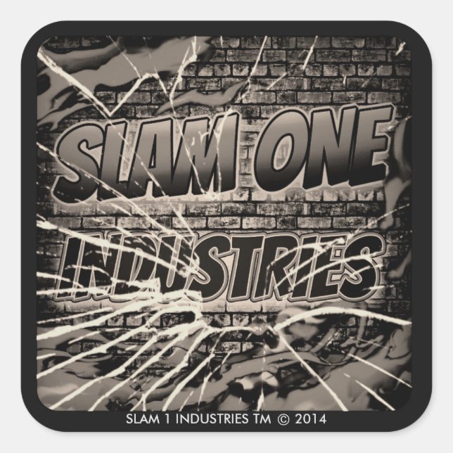 SLAM ONE INDUSTRIE STICKERS (Vorderseite)