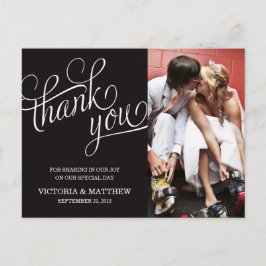SLANTED Wird WEDDING THANK YOU POST CARD Postkarte