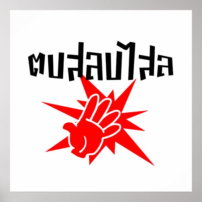 Slap You Alberne Ō Dop Salop Salai in Thai Script  Poster (Vorne)