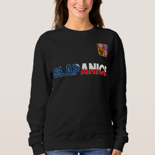 Slapanice Tschechien Herzenflagge Lötüberzug Sweatshirt