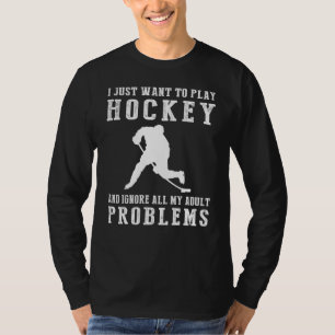 Slapshot to Laghter: Hockey Escape Adult Woes T-Sh T-Shirt