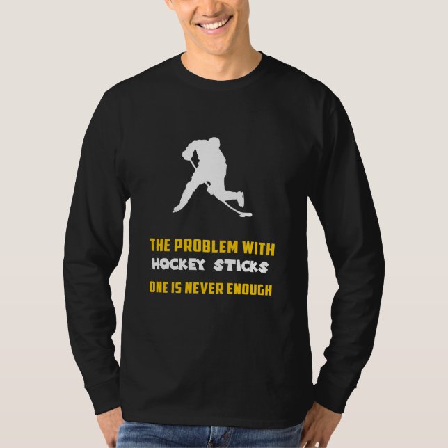 Slapstick Laughs: Das Problem mit Hockeyschlägern  T-Shirt (Vorderseite)