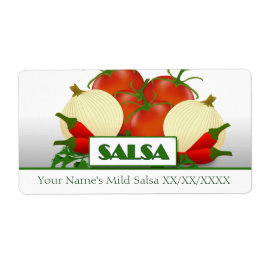 Slasa hält Canning Label