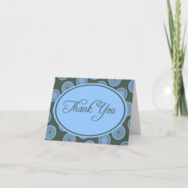 "Slate and Blue Danke Card" (Vorderseite)