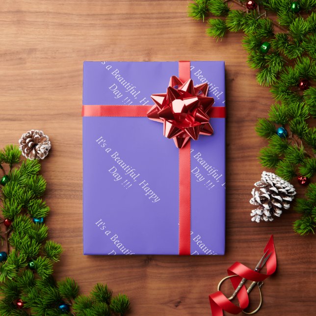 Slate Blue 6A5ACD - Benutzerdefinierte Meldung ode Geschenkpapier (Feiertagsgeschenk)