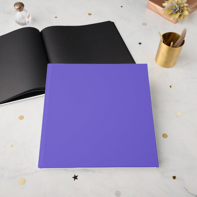 Slate Blue Custom Gästebuch (Vorderseite offen)