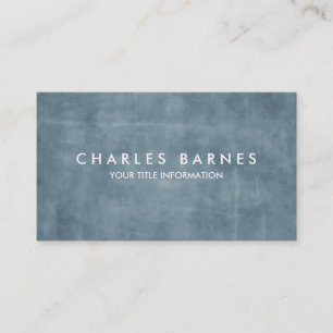 Slate Blue Grunge Business Card Visitenkarte