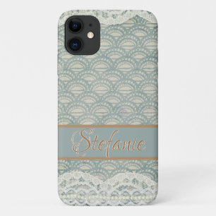 Slate Blue Lace II Case-Mate iPhone Hülle