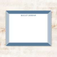 Slate Blue Men's 2-Tone Beruflich Stationery