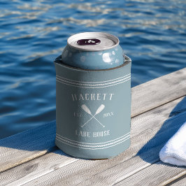 Slate Blue Rustikale Oars Personalisiertes Lake Ho Dosenkühler