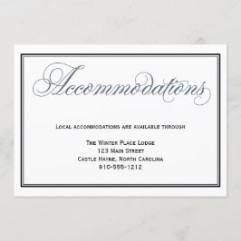 Slate Blue Wedding Unterkunft Eintrittskarte Einladung