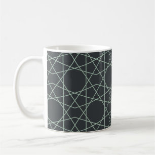 Slate Celadon Geometrie Kaffeetasse