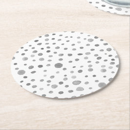 Slate Confetti Aquarell Dots Paper Untersetzer