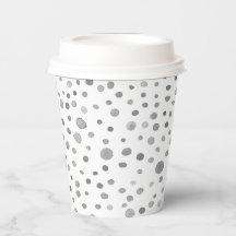 Slate Confetti Aquarelltöne Papier Cup