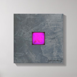 Slate Gray Lavender Fuchia Moderne Kunst Leinwanddruck