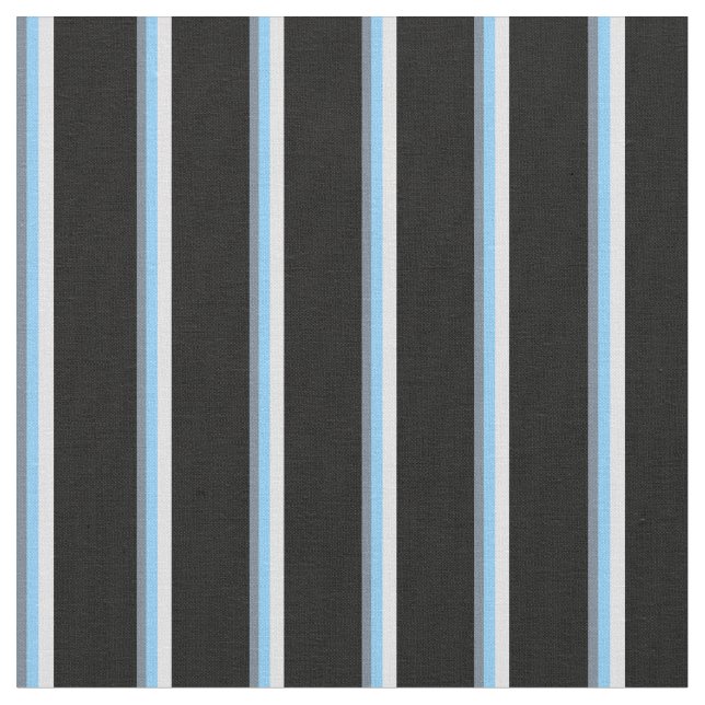 Slate Gray, Light Sky Blue, Lavender und Black Stoff (Nahaufnahme)