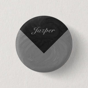Slate Gray Monogram Button