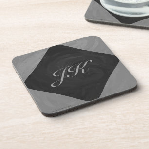 Slate Gray Monogram Untersetzer