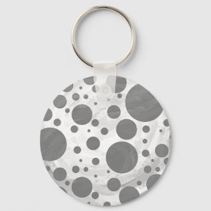 Slate Gray Polka Dot Pattern Schlüsselanhänger