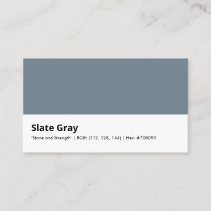 Slate Gray "Stärke und Stein" Visitenkarte