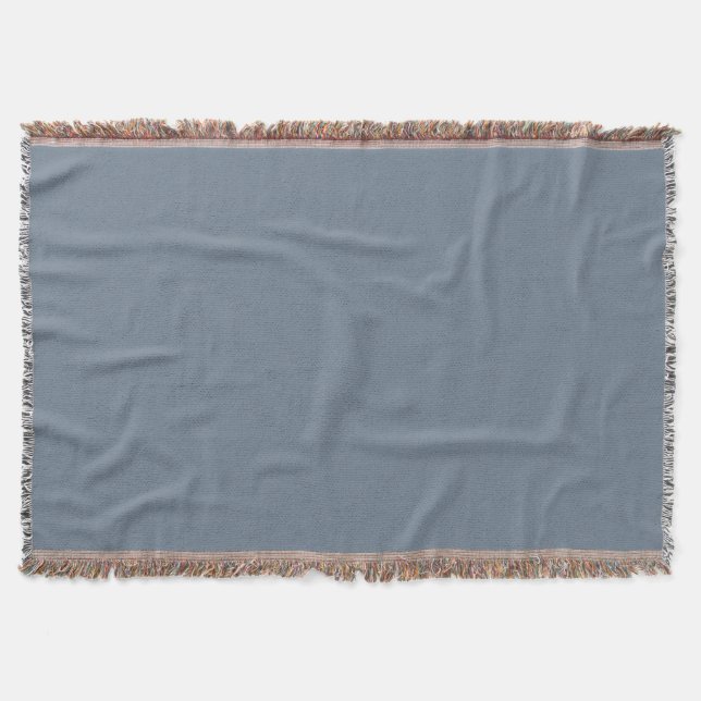 Slate Gray Throw Blanket Decke (Vorderseite)
