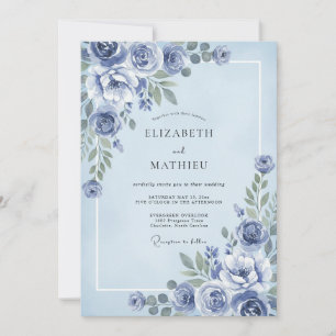 Slate Petal Hochzeit Einladung