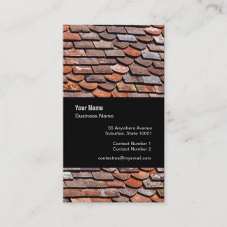 Slate Roof Tiler Slater Template Business Card Visitenkarte