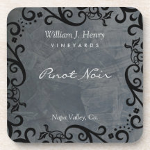Slate und Black Scroll Wine personalisieren
