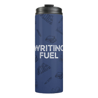 SlateBlue Writing Fuel Travel Mug Thermosbecher