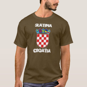 Slatina, Kroatien mit Wappen T-Shirt