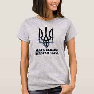 SLAVA UKRAINE HELDEN SLAVA. Dreizack. Trizub. T-Shirt