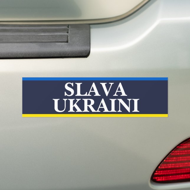 Slava Ukraini Autoaufkleber (Auf Auto)