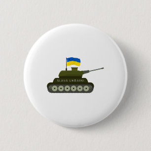 Slava Ukraini Ehre der Ukraine Armee Panzer Mit Uk Button