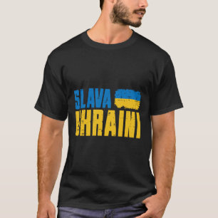Slava Ukraini Ehre der Ukraine-Flagge Ukrainische T-Shirt