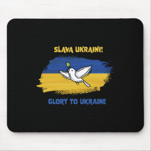 Slava Ukraini Ehre der Ukraine Ukrainische Flagge Mousepad